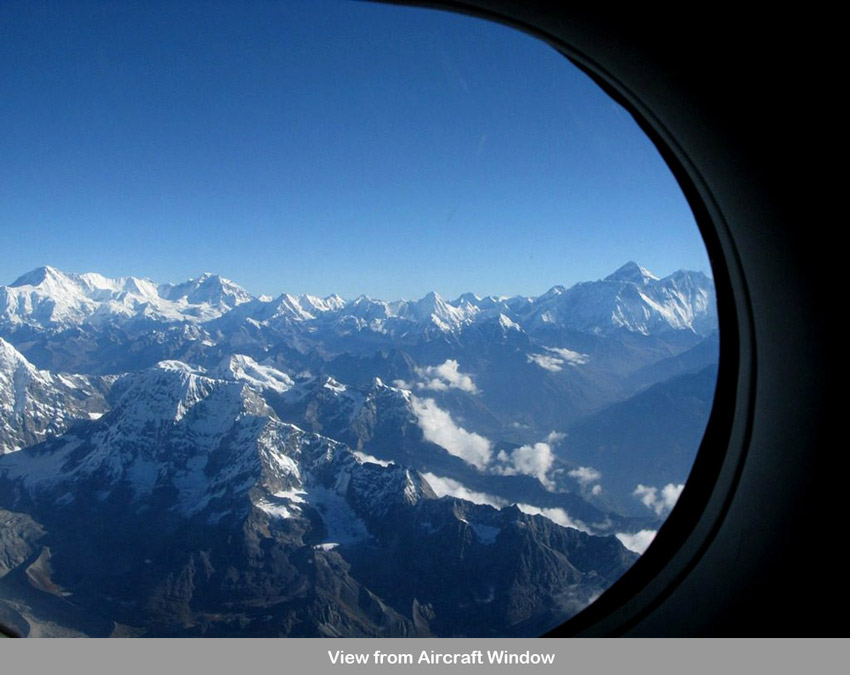 view from mount everest