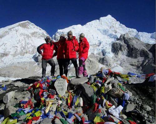 Small Group In Everest Base Camp